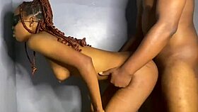 Ebony babe craves black cock deep inside her curvy ass