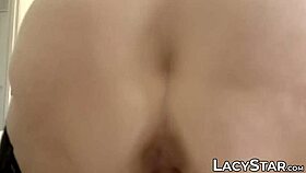 Platinum blonde pussy licked and doggystyled