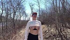 come camp with me for road head outdoor sex almost caught