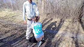 come camp with me for road head outdoor sex almost caught