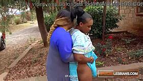 african milf lesbians kiss passionately at public house party