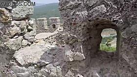 damiana flowers explores a european tourist castle in her sextrip episode 3