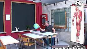 German student makes university threesome