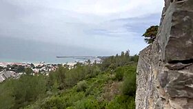 damiana flowers explores a european tourist castle in her sextrip episode 3