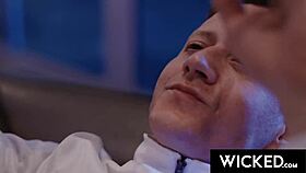 I'm in a hot threesom with blond and brunett