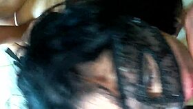 Married bride enjoys two cocks in her mouth at the wedding