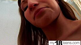 have you ever seen a young 18+ girl fingering her tight pussy this close?