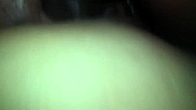 hotwife gets nicely fucked and creampied in side leg up position by bbc without condom