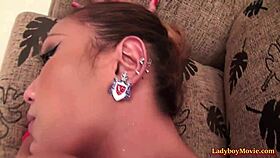 Wow! Pizza Delivery Ladyboy Gets Bareback Fucked!