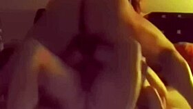 the mature milf at the holiday party gets furious while sucking two big cocks and taking it in her ass