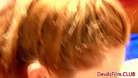 lesbian beauties playfully toy with each other's pussies outdoors