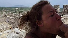 damiana flowers explores a european tourist castle in her sextrip episode 3