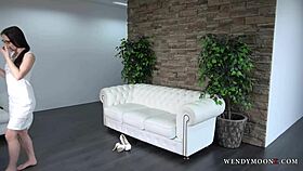 Wendy Moon Poses Totally Naked In Front Of Photographer.