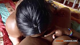 african milf lesbians kiss passionately at public house party