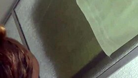 Exhibitionist flashing after shower leads to intense anal fucking