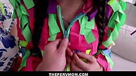 hot blonde milf and her big cock lover family sex with latina foreign exchange student for cinco de mayo - carmen valentina madison wilde joshua lewis 😈