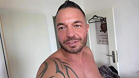 hey, check out this skinny neighbor giving a sloppy deepthroat blowjob