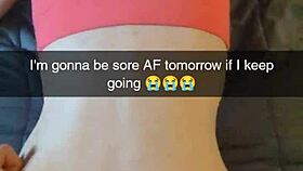 the cheating amateur yoga milf gets fucked by her fitness instructor on snapchat, leading to cuckolding and creampie