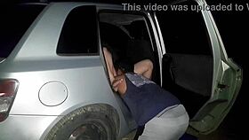 Brazilian Amateur Housewife Exhausts Herself On Big Black Cock In Public Street While Waiting At Red Light