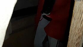 I caught my step-aunt masturbating and continued to watch her until she cum - lesbian illusion girls