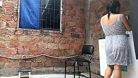 i secretly record my curvy neighbor fingering her pussy until she catches me watching