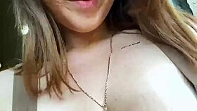 Huge boobs fingered and masturbated on webcam