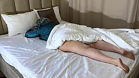 Stepmom loves anal sex on soft bed