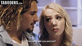 The naive girlfriend asks her partner to stretch her tight pussy