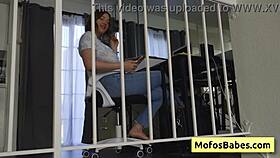 Blonde teen slut rides huge dick intensely, swallowing massive hot cum load at the end with khloe kingsley and charles dera