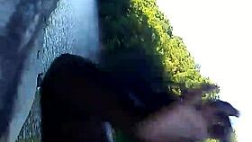 Interracial Public Bent Over Blowjob Doggystyle