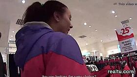 Seduced in hypermarket, stellar Czech sweetie gets POV poked with hardcore action