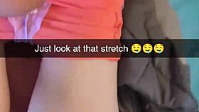 the cheating amateur yoga milf gets fucked by her fitness instructor on snapchat, leading to cuckolding and creampie