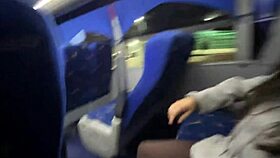 young latina babe sucks unknown passenger on bus gets cum in mouth