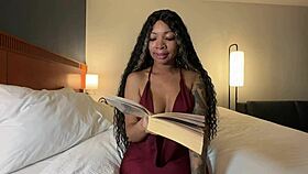 reading a book with eva parker in the neighborhood