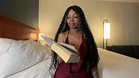 reading a book with eva parker in the neighborhood