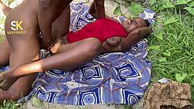 Betty, the juicy babe, has an encounter with her two favorite big black partners in the bed