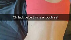 the cheating amateur yoga milf gets fucked by her fitness instructor on snapchat, leading to cuckolding and creampie