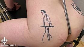 waiting for how long before the anal fisting begins in tight bondage