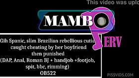 brazilian cutie caught cheating punished with anal 😈