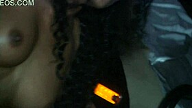 Watch this milf get fucked outdoors at night!