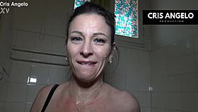 kyara nyx and cris angelo piss after passionate work sex