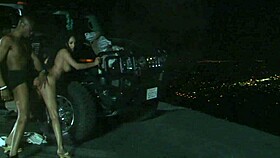 Watch this milf get fucked outdoors at night!