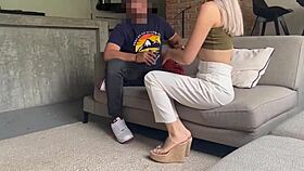 After Drinks, Sister-In-Law Offers Pussy In Lobby Encounter