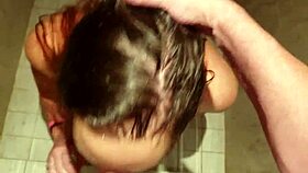 Stupid whore gets facefucked after getting a piss facial and being slapped and spat on