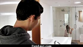 Stepsis Angel Ryder orgasms intensely while taking her stepbro's monster cock.