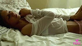 Skinny Roxana Finger Fucks Her Ass in Bedroom Masturbation Session