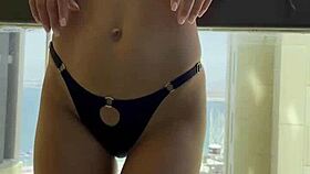 I feel gorgeous Monika Fox slipping into sexy lingerie and posing seductively