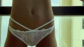 I feel gorgeous Monika Fox slipping into sexy lingerie and posing seductively