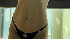 I feel gorgeous Monika Fox slipping into sexy lingerie and posing seductively