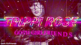 curvy tattooed trippi roses cum-tastic time as a goth girlfriend 😈